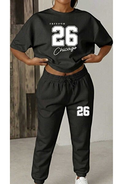 EFFRENATU Oversize Black Shorts Pants Set - Cotton Comfortable Fit