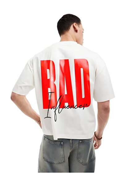 ONLY QUALİTY 100% Cotton Smoked Oversize Salas Boyfriend Women's T-Shirt
