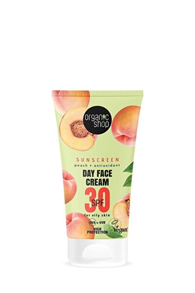 organic shop Αντηλιακή Κρέμα Προσώπου με SPF30 για Λιπαρή Επιδερμίδα, 50 ml