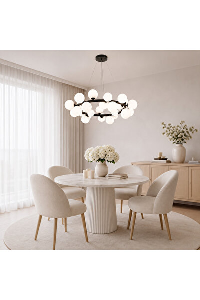 RFAN Полилей RFAN, Модел R9194/25, С абажури, 25 x G9, Регулируема височина, ...