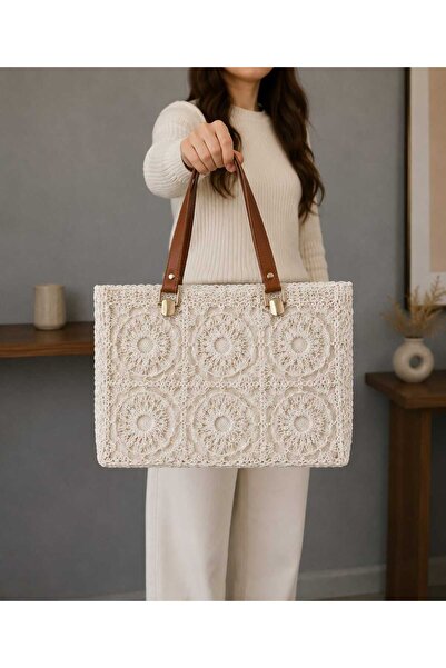 DUBLİNO KİDS Bohem 100% Embroidered Knitted Shoulder Bag