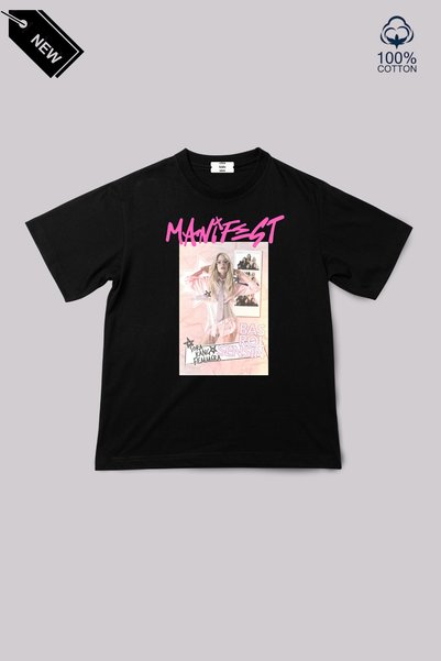 cirokids Manifest Group Lidya Design Printed Girls' T-Shirt 100% Cotton 4-13 Years Old