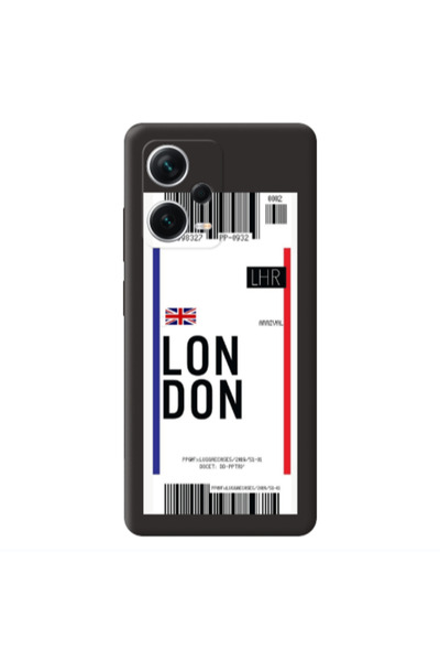 Other Xiaomi Poco X5 London Arrival Black Colored Silicone TPU Θήκη
