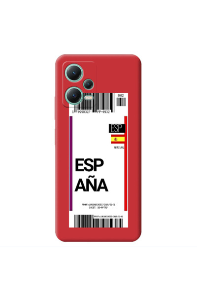 Other Xiaomi Redmi Note 12 Pro 5G Espana Arrival Red Colored Silicone TPU Θήκη