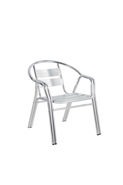 ArteLibre Πολυθρόνα Αλουμινίου Τιτάνιο Ασημί 58x64x75εκ.