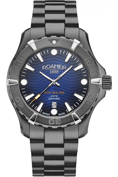 Roamer ceas bărbătesc 860833 44 45 70, albastru marin, ceas sportiv de scufun...