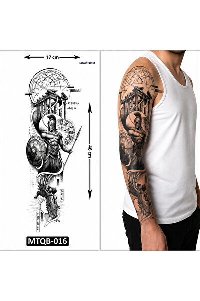 medink tattoo 2 Hafta kalıcı Yunan Mitolojisi Realistic Görünüm Kol Bacak Geç...