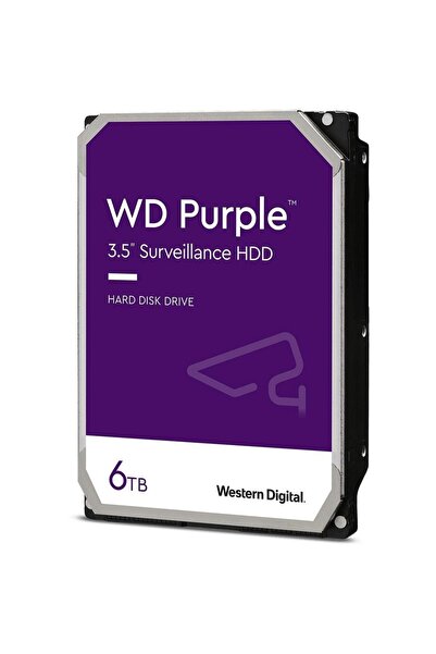 WESTERN DIGITAL Purple Surveillance 3.5 " 6TB 128MB, 5640 RPM, SATA 6 Gb/s)
