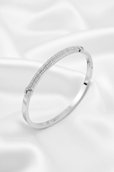 Lorivelle Women's Stainless Steel Bracelet Tarnish Resistant Zircon Row Stone...
