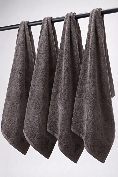 XJIM 4-Pack 100% Cotton Anthracite Sports Towel 30X100 Fitness Training Gym G...