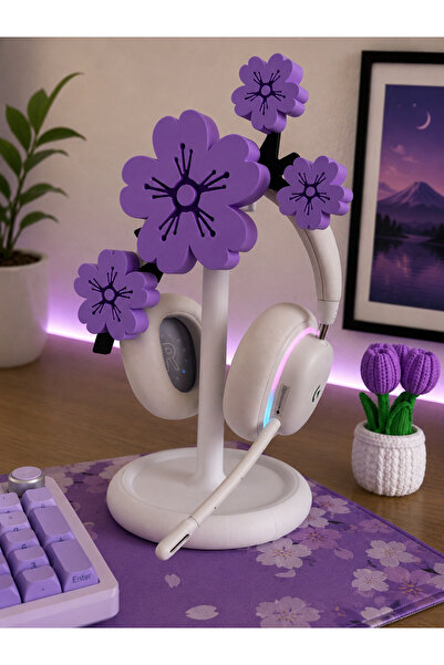 GF3D Sakura Flower Design Headphone Holder