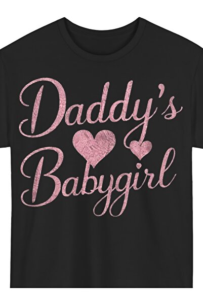 212Wear تي شيرت نسائي بطباعة "Daddy's" بمقاسات كبيرة - بلوزة بأكمام قصيرة برس...