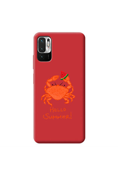 Other Xiaomi Redmi Note 10 Pro 5G Hello Summer! Red Colored Silicone TPU Θήκη