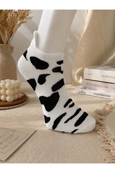 your trend socks 12 Çift Kadın Dikişsiz Bambu Patik Çorap, Terletmeyen, Kokusuz, Pamuklu Çorap - Mevsimlik - Karışık Desen