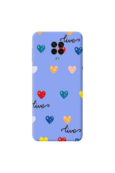 Other Xiaomi Redmi Note 9 Pro Heart Lives Light Purple Colored Silicone TPU Θήκη