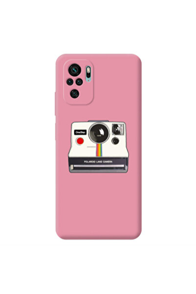 Other Xiaomi Redmi Note 10S Polaroid land camera Pink Colored Silicone TPU Θήκη