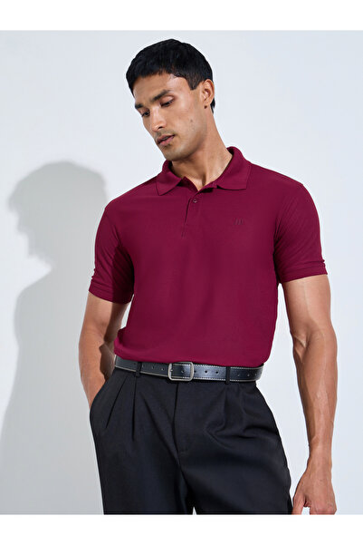Styli Men Regular Fit Polo with Rib Collar