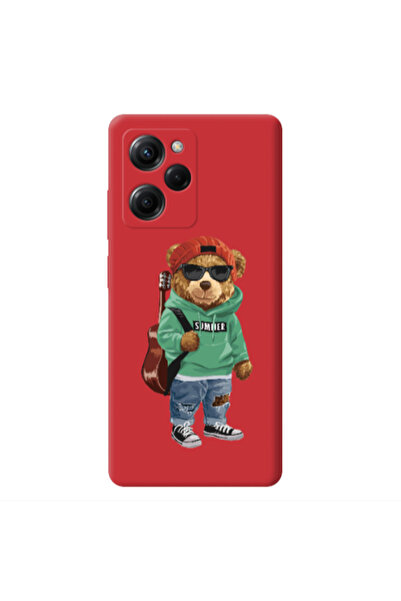 Other Xiaomi Poco X5 Pro Summer Tedy Red Colored Silicone TPU Θήκη