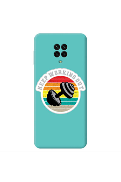 Other Xiaomi Redmi Note 9 Pro Keep working out Turquoise Colored Silicone TPU...