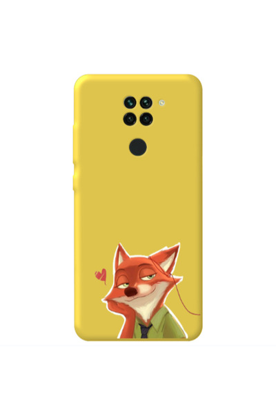 Other Xiaomi Redmi Note 9 Valentines 15 Yellow Colored Silicone TPU Θήκη