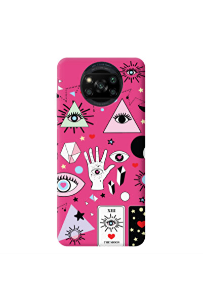 Other Xiaomi Poco X3 /X3 Pro Pyramid eyes Fuchsia Colored Silicone TPU Θήκη