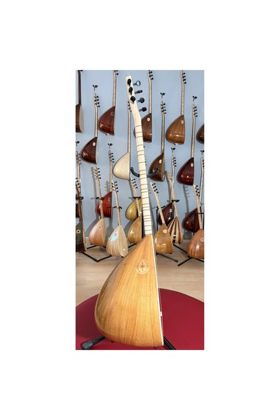 dost müzik Yaprak Dut Kısa Sap Orta Kalite Bağlama