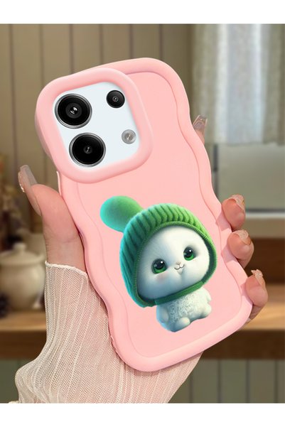 Hontinga Redmi Note 13 Pro 5g Compatible Case Camera Protection Pink Silicone...