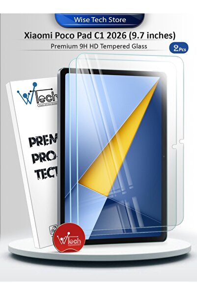 Wtech Xiaomi Poco Pad C1 2026 (9.7 inches) Premium Series Curved Edges 9h HD ...