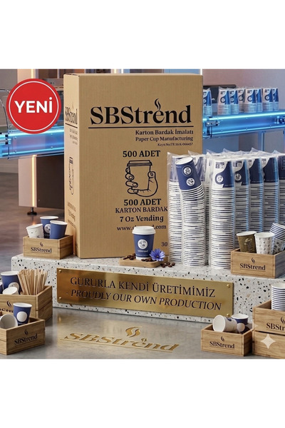 SBStrend YENİ ÜRÜN Üreticiden KALIN GRAMAJ 7 Oz 500 Adet Karton Bardak Akmaz ...