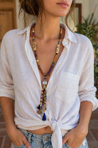 yb yağmur butik Seashell Detailed Necklace