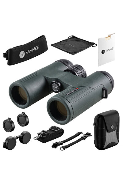 Hawke Kit binoclu, HAWKE, Cu accesorii, zoom 8x, diametru lentila 32mm, Verde