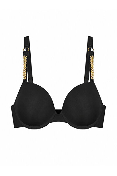 Wonna 2571-S New Chain-Strapped Padded Bra/75B Black