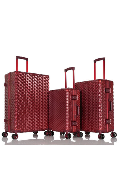 Assoda Asuda 3 Piece Pc Travel Luggage Set Shatterproof Suitcase Set