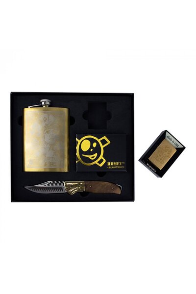 Homey's Set cadou, Schiffmacher cu bricheta Zippo in cutie 51H60.4