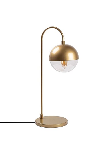 Opviq Επιτραπέζιο Φωτιστικό Horn 942FLG1839 18x25x53εκ. E14 40W Χρυσό