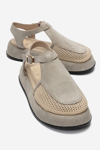 LuviShoes LURELIA Sandale de damă din piele naturală și plasă din piele intoa...