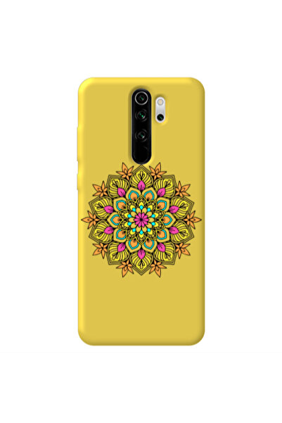 Other Xiaomi Redmi Note 8 Pro Mandala D6 Yellow Colored Silicone TPU Θήκη