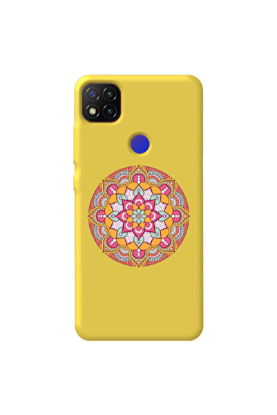 Other Xiaomi Redmi 9c Mandala D103 Yellow Colored Silicone TPU Θήκη