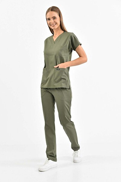 Owlet Medikal Lycra Army Green Surgical Suit