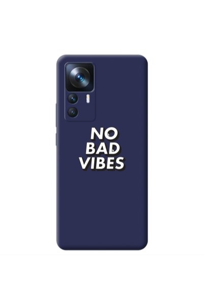 Other Xiaomi Mi 12T No bad vibes Dark blue Colored Silicone TPU Θήκη