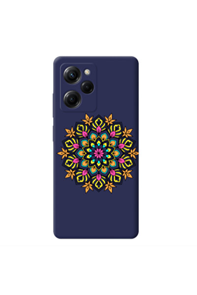 Other Xiaomi Poco X5 Pro Mandala D6 Dark blue Colored Silicone TPU Θήκη