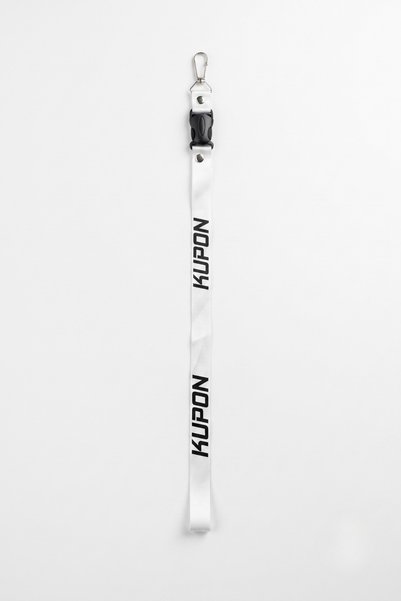 KEMBOSS حبل تعليق مرآة السيارة مع شفاط لاصق، حبل تعليق مرآة الرؤية الخلفية للسيارة باللون الأبيض