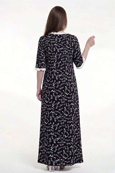 al bent al sharqieh Women's Cotton Graphic Print Homewear Maxi Dress