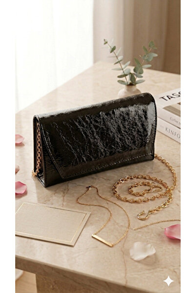 RMY MODA Textured Vintage Leather Look Evening Dress and Daily Shoulder Clutc...