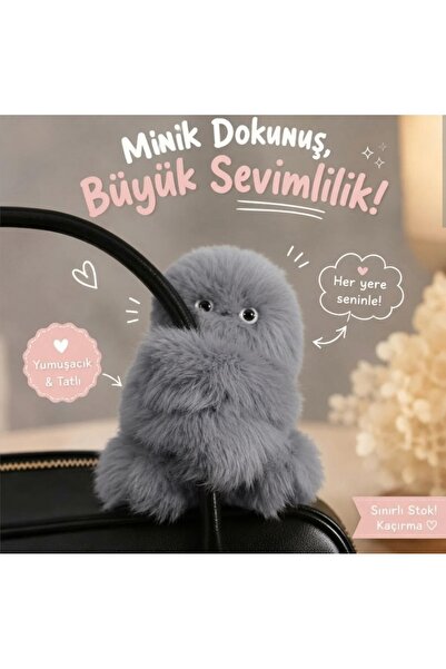 NB market Gri renk sevimli baykuş peluş oyuncak şarjlı 20cm akıllı konuşma te...