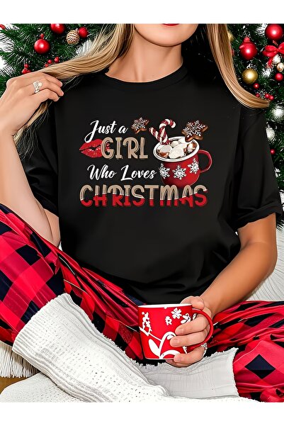 STITCHLY قميص بتصميم عيد الميلاد يعرض طبعات الكاكاو الساخن والحلوى وندف الثلج...