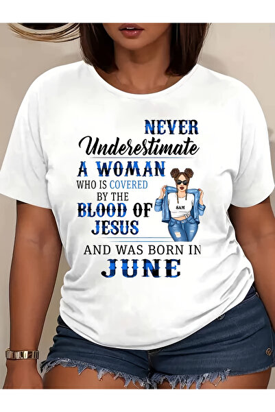 12 Teknoloji قميص عيد ميلاد مطبوع عليه Is My Lady, June، بأكمام قصيرة، تصميم ...