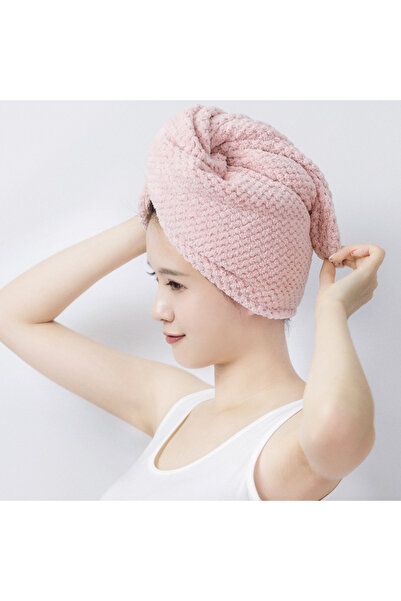 Choice4 Pink Women's Dry Hair Towel (Dry Hair Cap) - Coral Fleece Soft Microf...