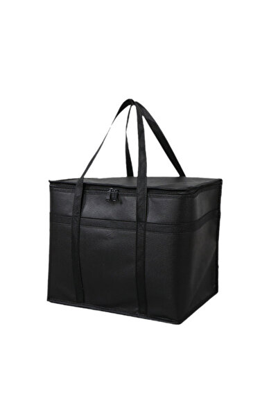Choice black 1 Household Non-Woven Thermal Insulation Portable Picnic Bag, La...