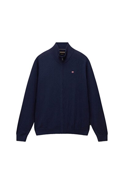 Napapijri Herren Strickjacke - DAMAVAND, Wolle, Stehkragen, Regular Fit